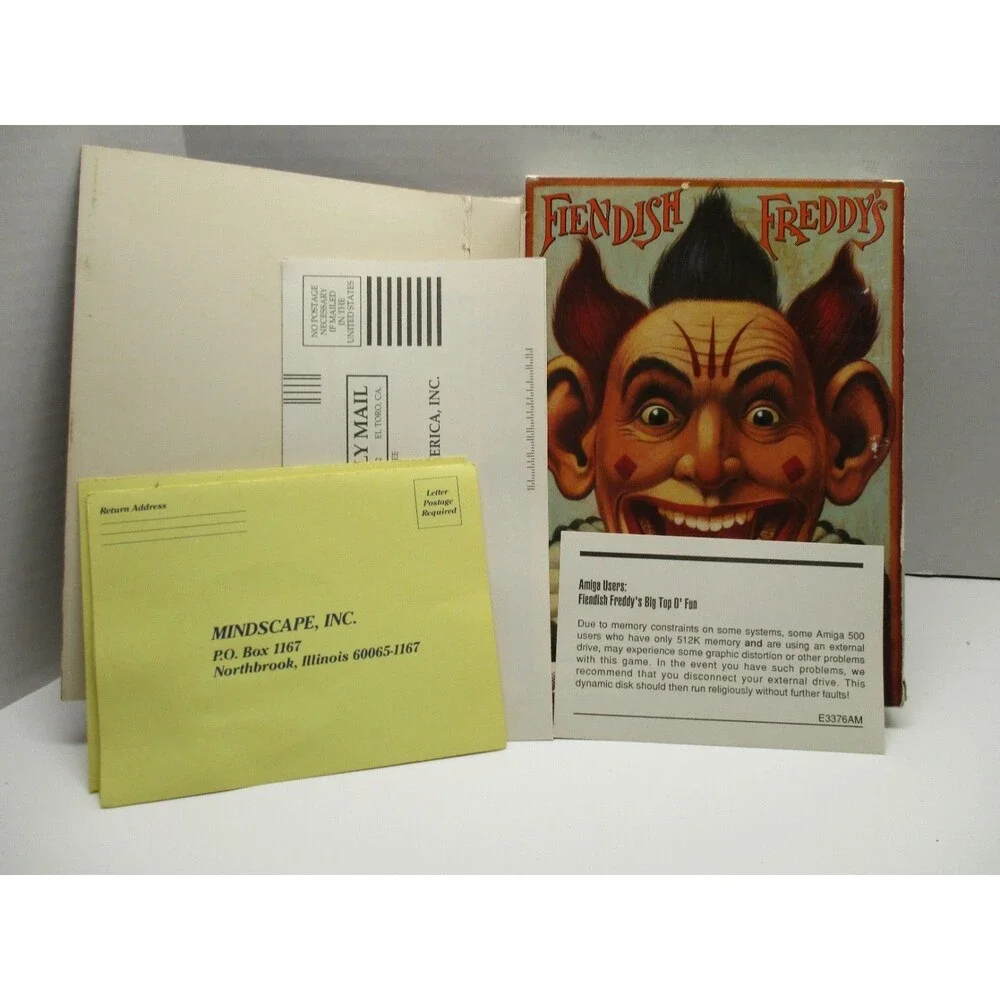 COMMODORE AMIGA FIENDISH FREDDY'S BIG TOP O FUN BIG BOX 3.5